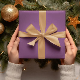 Trend Colors - Plum Lila Color - Solid Roll Geschenkpapier