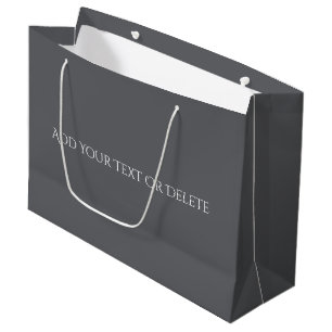 Trend Colors - Slate Gray Color - Solid Große Geschenktüte