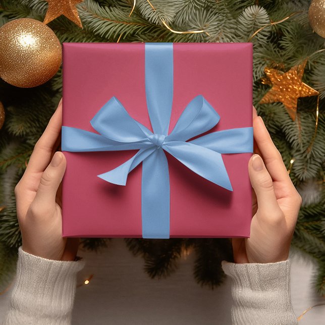 Trend Colors - Vibrannte Magenta Color - Solid Rol Geschenkpapier (Von Creator hochgeladen)