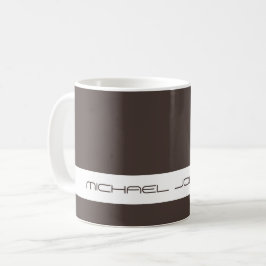 Trend Colour Coffee Brown - Futuristische Name Tas Kaffeetasse