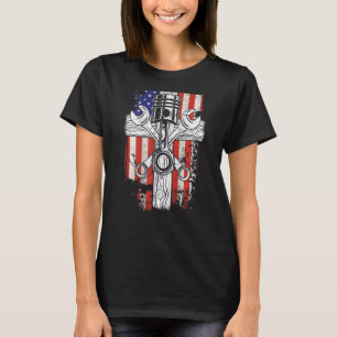 Trend-Druckmaschine für die USA - Flaggenschlüssel T-Shirt