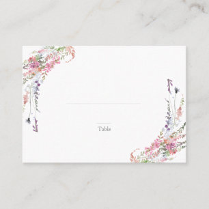 Trend Elegante Wildblumen Blumen Hochzeitsbegleitu Platzkarte