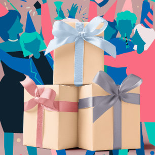 Trend - Farbe des Peach Blush - Solid Geschenkpapier Set