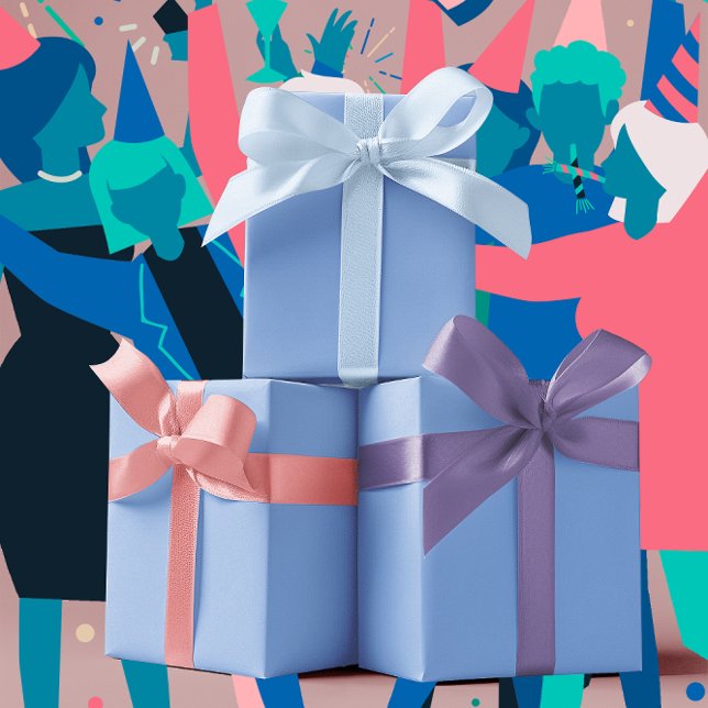 Trend - Farbe des Pulvers - Blau - Solid Geschenkpapier Set (Von Creator hochgeladen)