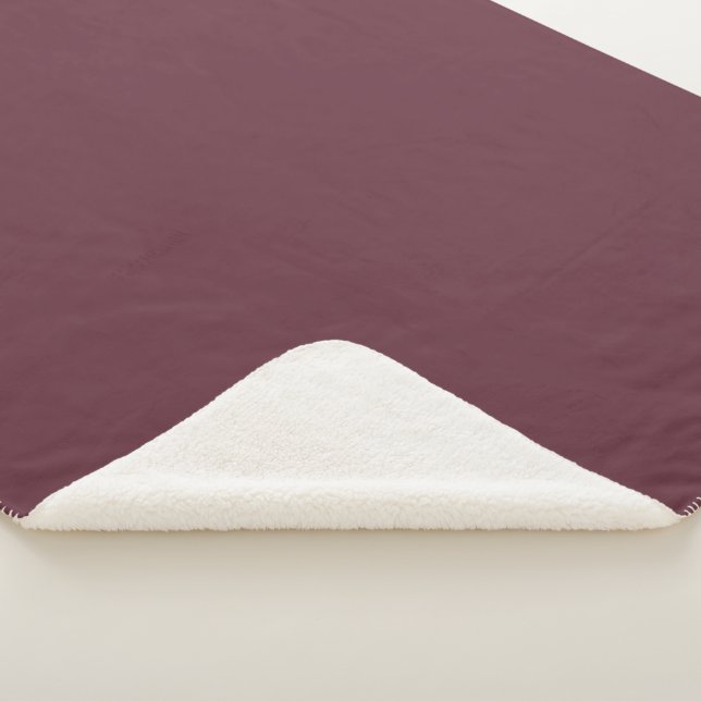 Trend Farbe - Dunkelroter Wein Sherpa Decken (3/4)