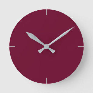 Trend Farbe - Dunkle Burgund rund Uhr