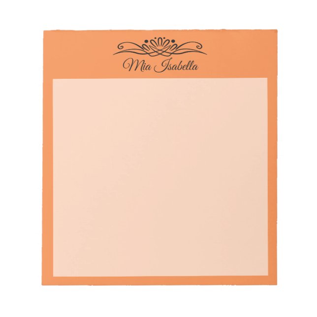 Trend Farbe Fresh Mandarine Classic Notepad Notizblock (Vorderseite)