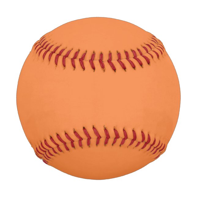 Trend Farbe Frische Mandarine Minimalistisch Baseb Baseball (Vorderseite)