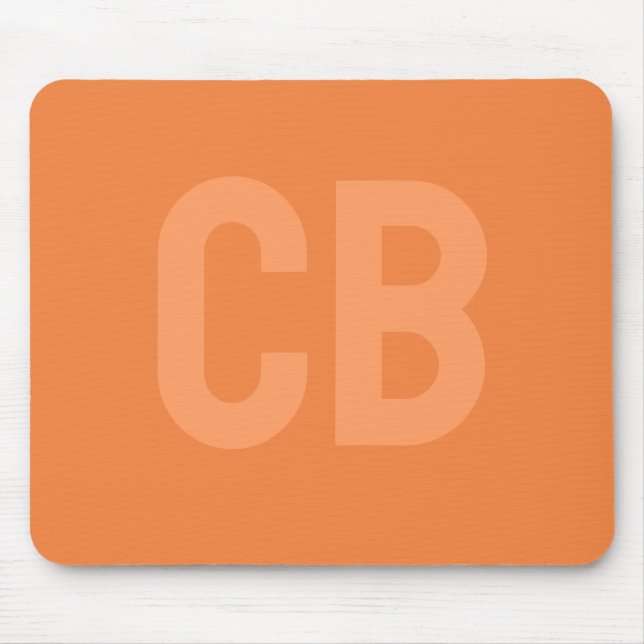 Trend Farbe Frische Mandarine Mousepad (Vorne)