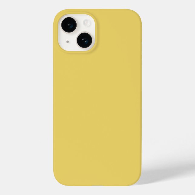 Trend Farbe Gelb Minimalistisch Case-Mate iPhone Hülle (Rückseite)
