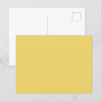 Trend Farbe - Gelbe, solide Postkarte