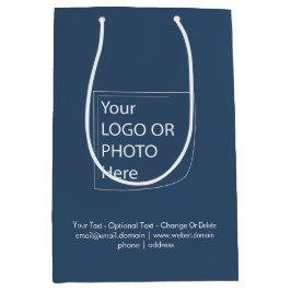 Trend Farbe - Geschenktüte für ernsthafte blaue Me