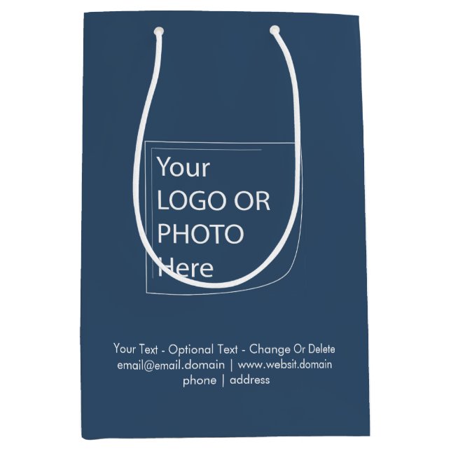 Trend Farbe - Geschenktüte für ernsthafte blaue Me (Vorderseite)