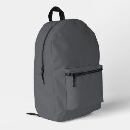 Trend Farbe - Grauer Schieferrucksack Bedruckter Rucksack