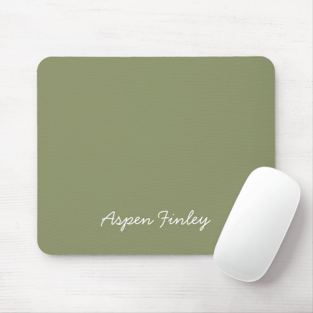 Trend Farbe Grün Name Mousepad (Mit Mouse)