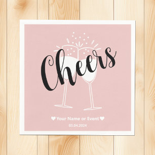 Trend Farbe hellrosa Anrufer Papier Napkins Serviette