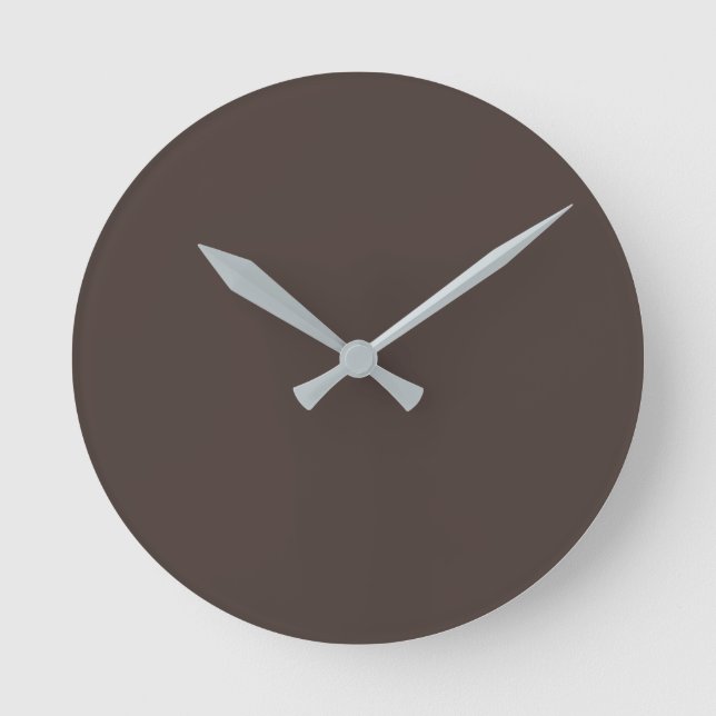 Trend Farbe - Kaffeebrause rund Uhr (Vorderseite)