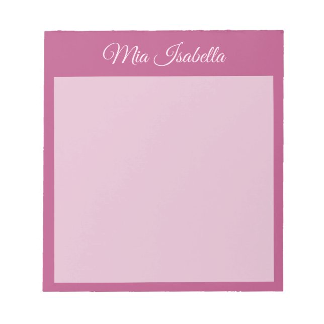 Trend Farbe Rosa Lila Berry Classic Notepad Notizblock (Vorderseite)
