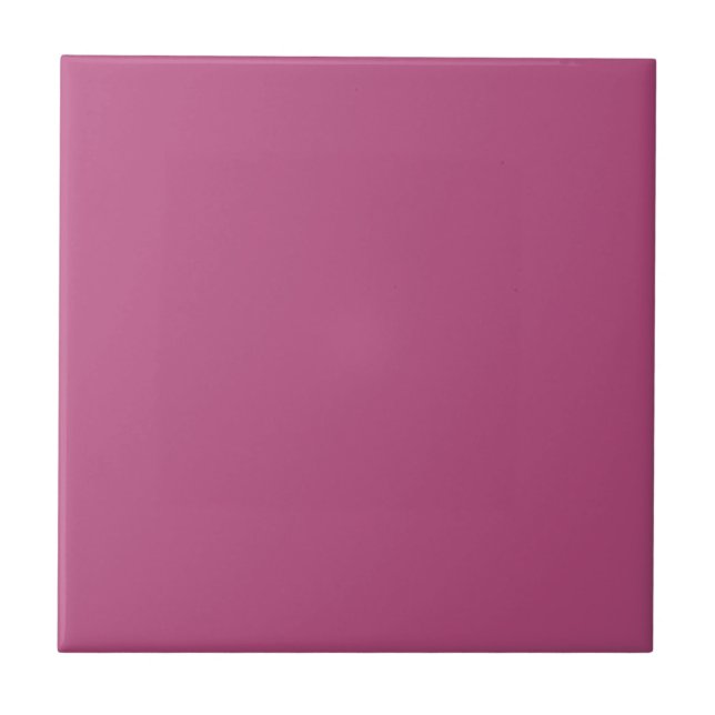 Trend Farbe - Rosa Lila Berry Keramik Tile Fliese (Vorderseite)