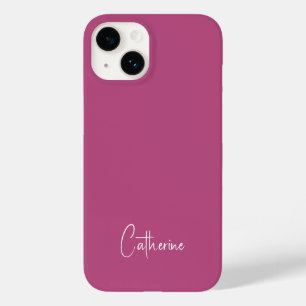 Trend Farbe Rosa Lila Berry Minimalistisch Case-Mate iPhone 14 Hülle