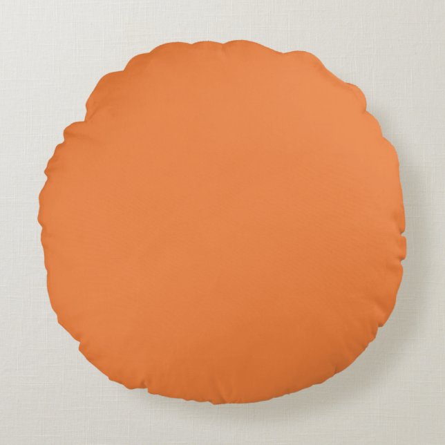 Trend Farbe - Rundkissen für die Mandarine Rundes Kissen (Vorderseite)