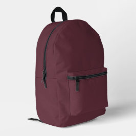 Trend Farbe - Schwarz-Rot-Wein-Druckauflage Bedruckter Rucksack