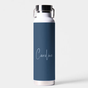 Trend Farbe Schwerer Blauer Name Wasserflasche Trinkflasche