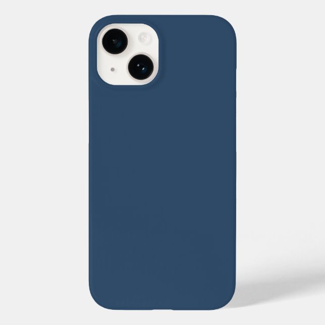 Trend Farbe Schweres Blau Minimalistisch Case-Mate iPhone Hülle (Rückseite)
