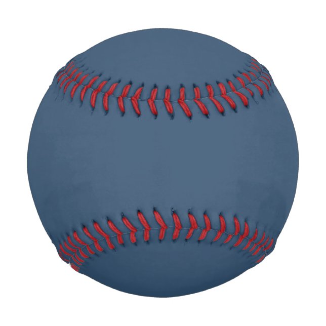 Trend Farbe Schweres blaues Minimalistisches Baseb Baseball (Vorderseite)