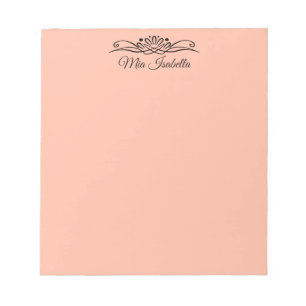 Trend-Farbe - Soft Peach Dekorationsmerkmal Editor Notizblock