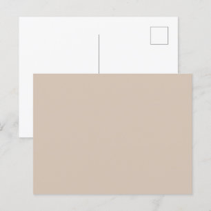 Trend Farbe - Soft Taupe Solide Postkarte