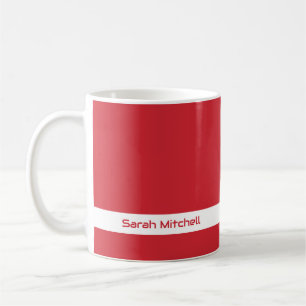 Trend-Farbe - Tasse für lebendige rote Namen