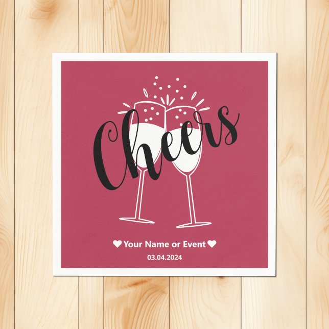 Trend Farbe warm rosa Anrufer Papier Napkins Serviette (Von Creator hochgeladen)