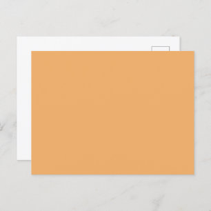 Trend Farbe - weiche orangefarbene, solide Postkar Postkarte