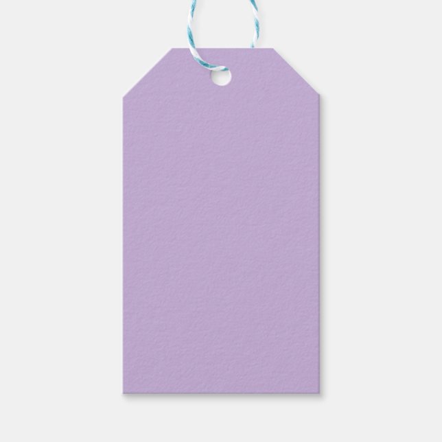 Trend Farbe - weiche violette Geschenketiketten Geschenkanhänger (Vorderseite)
