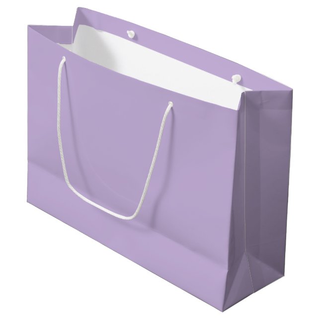 Trend Farbe - weiche Violette Große Geschenktasche Geschenktüte (Vorderseite Schrägansicht)