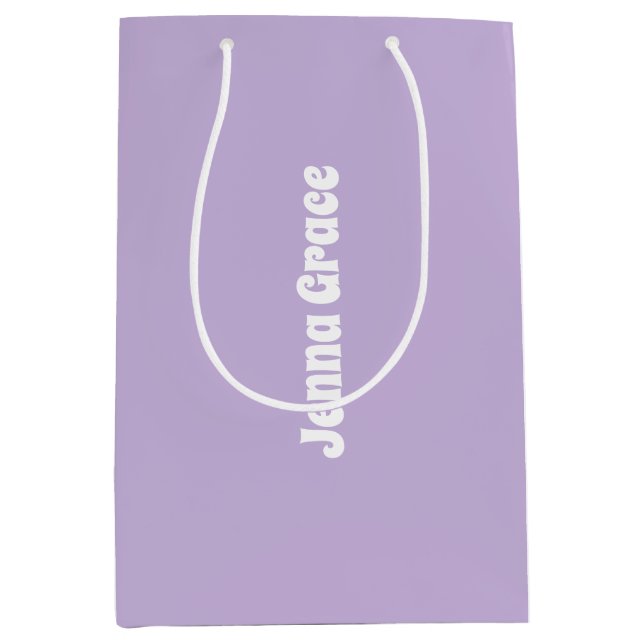 Trend Farbe - Weiche Violette Mittlere Bezeichnung Mittlere Geschenktüte (Vorderseite)