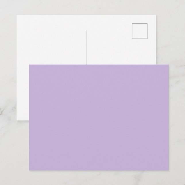 Trend Farbe - weiche Violette Solide Postkarte (Vorne/Hinten)