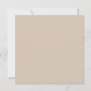Trend Farbe - Weiches Taupe Flat Holiday Card Feiertagskarte