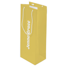 Trend Farbe - Weichgelbe Weinbeutel Geschenktüte Für Weinflaschen