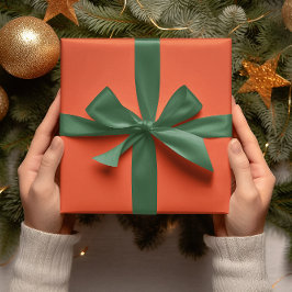 Trend-Farben - Flammenrot - Solid Roll Geschenkpapier