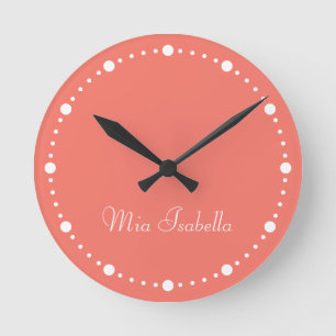 Trend Farbkorallenleuchte und Weißpunkt Uhr