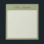 Trend Farbroter, klassischer Editor Notizblock<br><div class="desc">Notepad mit personalisierbarem Namen in grüner Farbe. — Dieses moderne und stilvolle Notepad fügt Ihren organisatorischen Grundlagen eine elegante und minimalistische Touch hinzu. Das einfache und saubere Design in solider Farbe bietet eine zeitlose Anziehungskraft. Entdecken Sie unsere trendigen Farben für weitere Produkte im selben Schatten oder entdecken Sie andere stilvolle...</div>