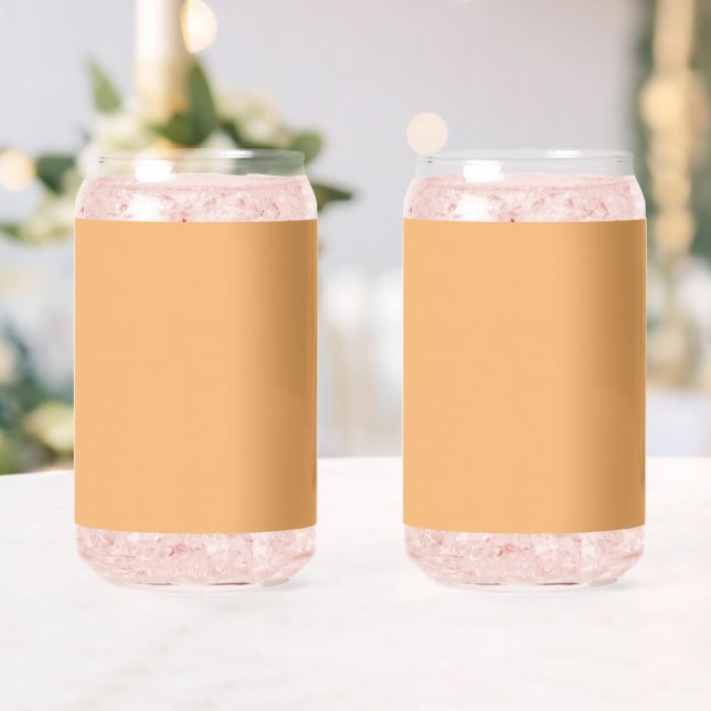 Trend Farbweich orange Minimalistisches Dosenglas (Insitu (Hochzeit))
