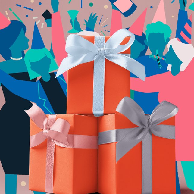 Trend - Flammenrot - Solid Geschenkpapier Set (Von Creator hochgeladen)