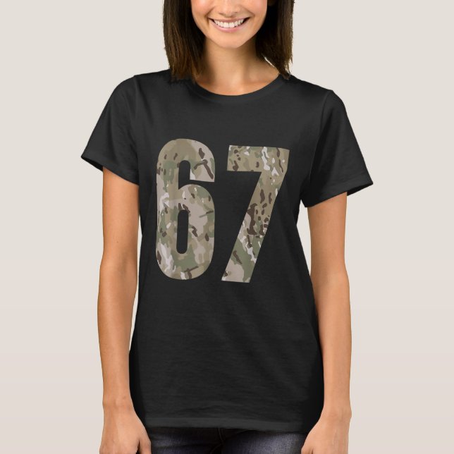 Trend Gen Alpha Six Seven 6 7 Meme Cam Multi Ca T-Shirt (Vorderseite)