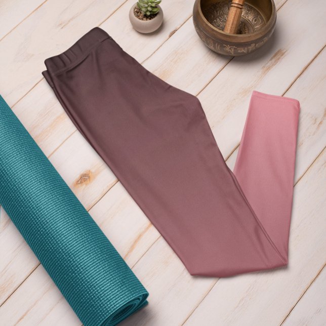 Trend Herbst Farbe Wassermelone Rosa Leggings (Mockup 1 Watermelon Pink)