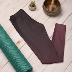 Trend Herbst Roter Wein Ombre Leggings