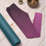 Trend im Herbst Farbe Berry Ombre Leggings<br><div class="desc">Stilvolle Berry Color Leggings aus der Farbpalette Herbst & Winter 2023/24 Trend bieten zeitlosen Charme. Diese Ombre rosa / lila Leggings haben einen Verlauf, verblassen von dunkel oben bis zur helleren / helleren Farbe an den Beinen. Die Farbe lässt sich als leuchtender und lebendiger Schatten von Magenta mit rosa Untertönen...</div>
