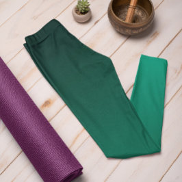 Trend im Herbst Farbe Jade Green Ombre Leggings